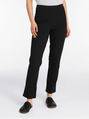 L.L. Bean Straight-Leg Black Pants for Women